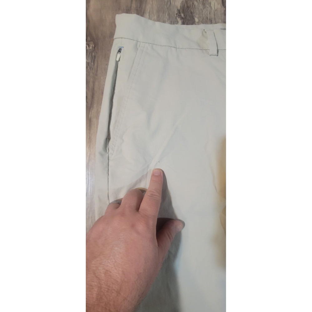 Vineyard Vines On The Go Men 38 Beige Cream Nylon Stretch OTG Shorts - Picture 6 of 12
